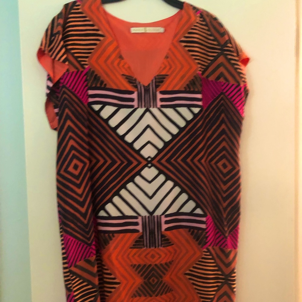 Marie Oliver 100% Silk Shift Dress - Size L New without Tag.